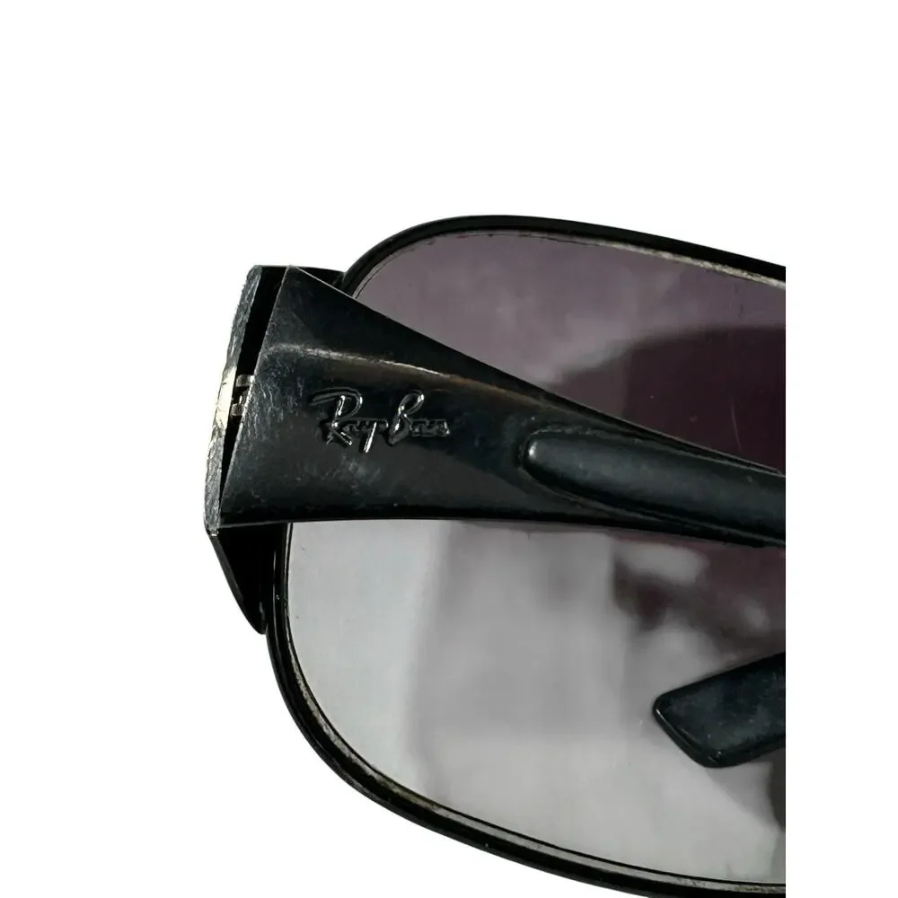 RARE Ray-Ban Shield Wrap Sunglasses Black (RB3321) READ